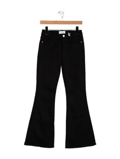 Pre-owned Frame Flared Pants In Black