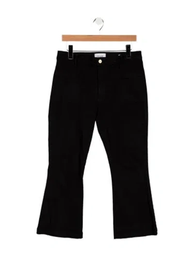 Pre-owned Frame Flared Pants In Black