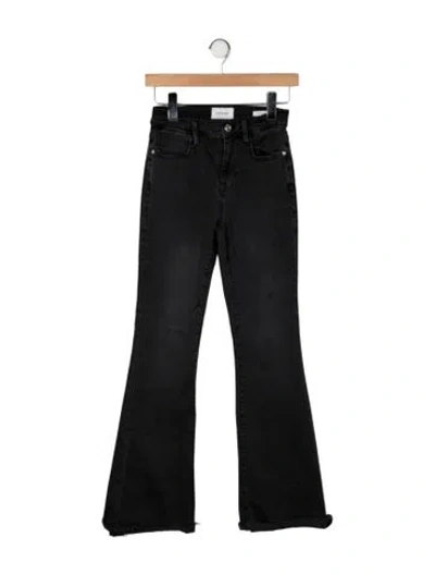 Pre-owned Frame Flared Pants In Black