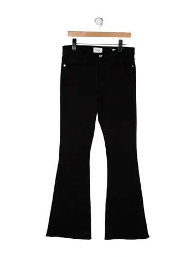 Pre-owned Frame Flared Pants In Black