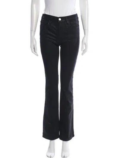 Pre-owned Frame Flared Pants In Black