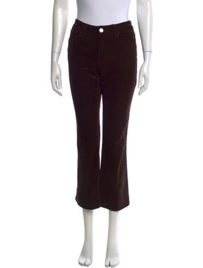 Pre-owned Frame Flared Pants In Black