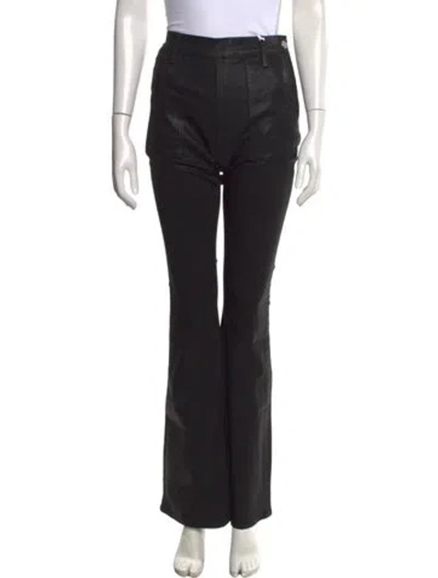 Pre-owned Frame Flared Pants In Black
