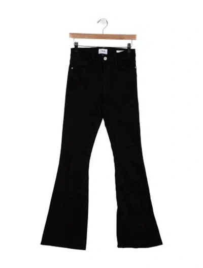 Pre-owned Frame Flared Pants In Black