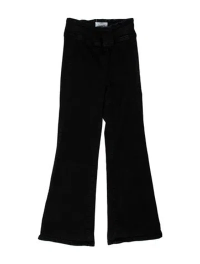 Pre-owned Frame Flared Pants In Black