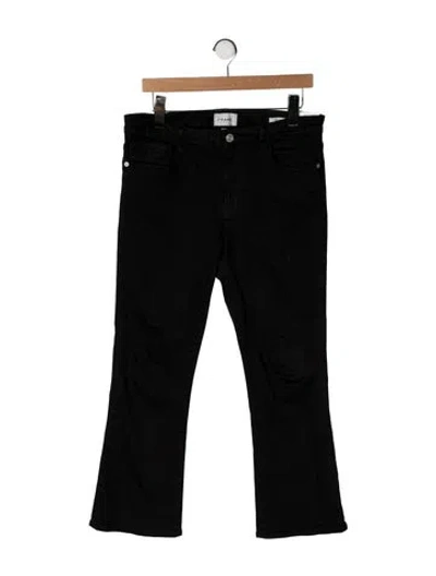 Pre-owned Frame Flared Pants In Black