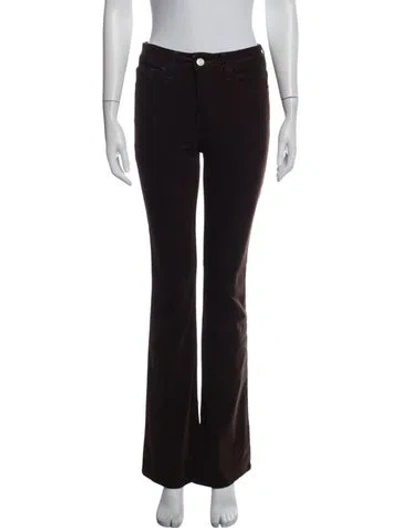 Pre-owned Frame Flared Pants In Black