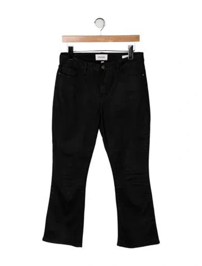 Pre-owned Frame Flared Pants In Black