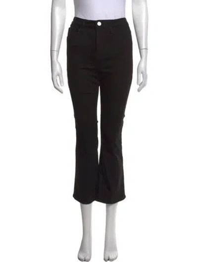 Pre-owned Frame Flared Pants In Black