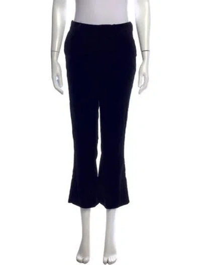 Pre-owned Frame Flared Pants In Black