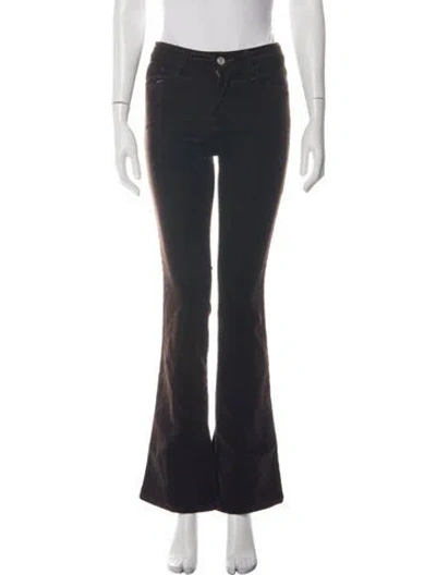 Pre-owned Frame Flared Pants In Black