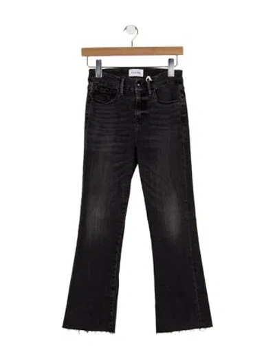 Pre-owned Frame Flared Pants In Black