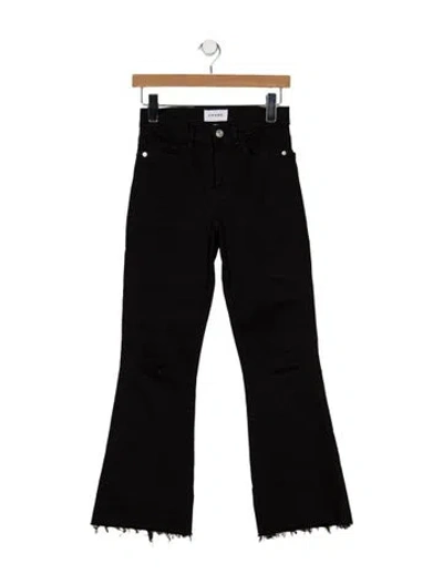 Pre-owned Frame Flared Pants In Black