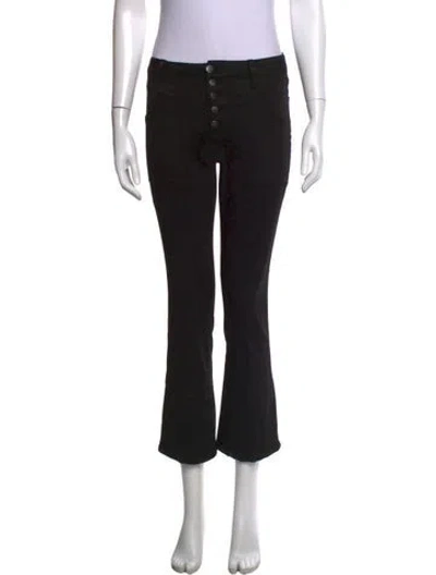Pre-owned Frame Flared Pants In Black