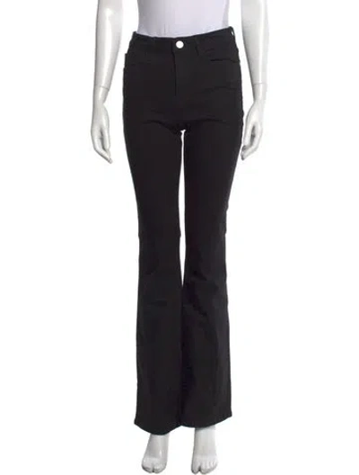 Pre-owned Frame Flared Pants In Black