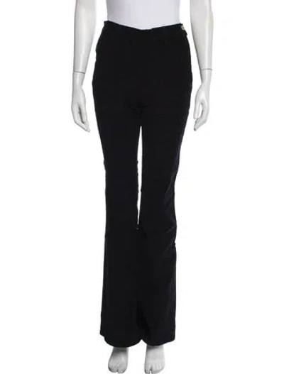 Pre-owned Frame Flared Pants In Black
