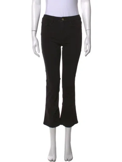Pre-owned Frame Flared Pants In Black