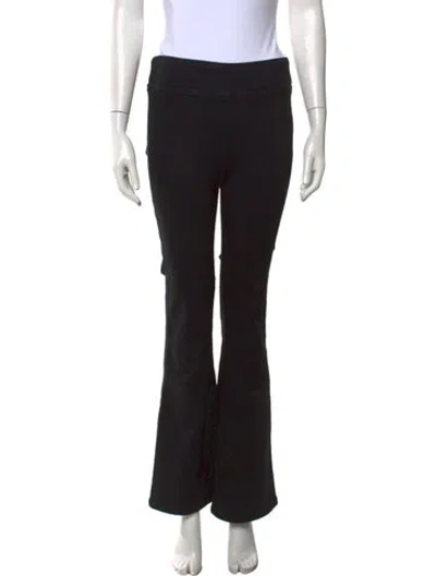 Pre-owned Frame Flared Pants In Black
