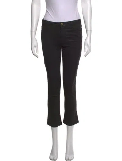 Pre-owned Frame Flared Pants In Black