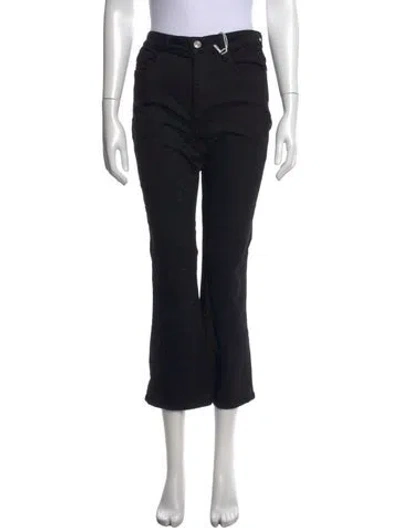 Pre-owned Frame Flared Pants In Black