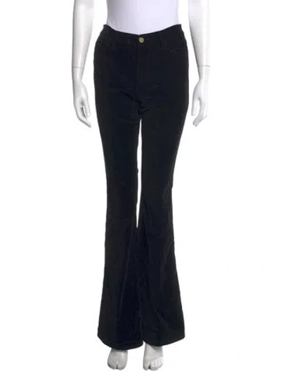 Pre-owned Frame Flared Pants In Black