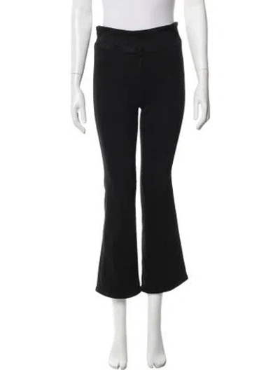 Pre-owned Frame Flared Pants In Black