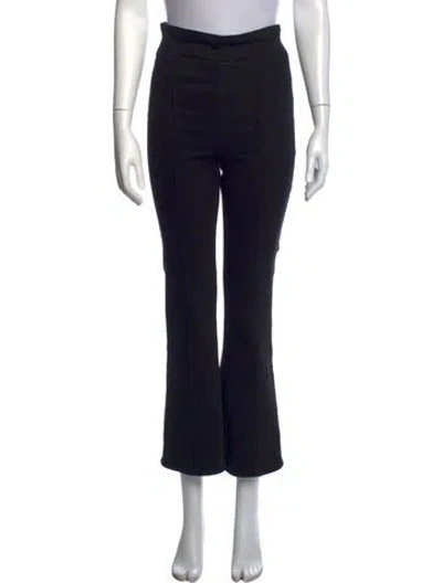 Pre-owned Frame Flared Pants In Black