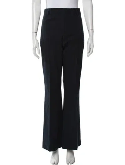 Pre-owned Frame Flared Pants In Black