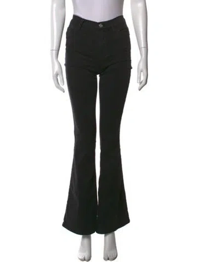 Pre-owned Frame Flared Pants In Black