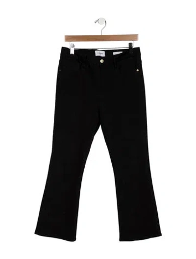 Pre-owned Frame Flared Pants In Black