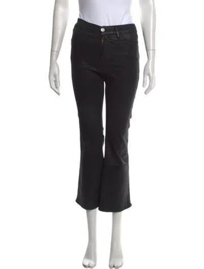 Pre-owned Frame Flared Pants In Black