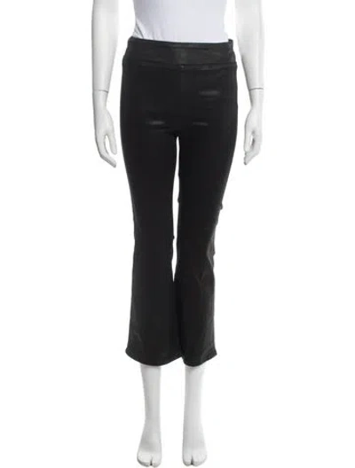 Pre-owned Frame Flared Pants In Black