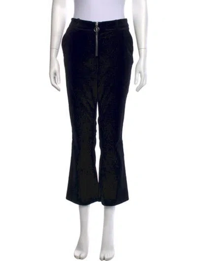 Pre-owned Frame Flared Pants In Black