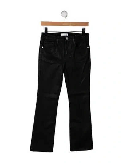 Pre-owned Frame Flared Pants In Black
