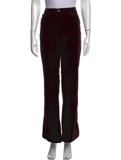 Pre-owned Frame Flared Pants In Black