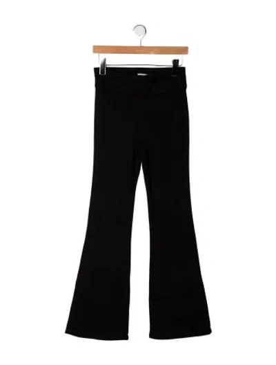 Pre-owned Frame Flared Pants In Black
