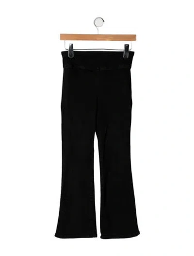 Pre-owned Frame Flared Pants In Black