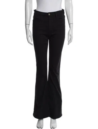Pre-owned Frame Flared Pants In Black