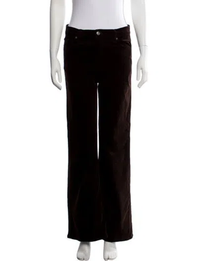Pre-owned Frame Flared Pants In Black