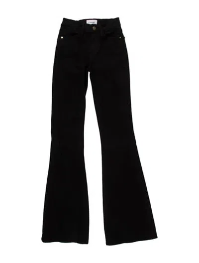 Pre-owned Frame Flared Pants In Black