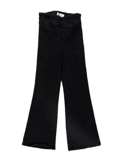 Pre-owned Frame Flared Pants In Black/blue