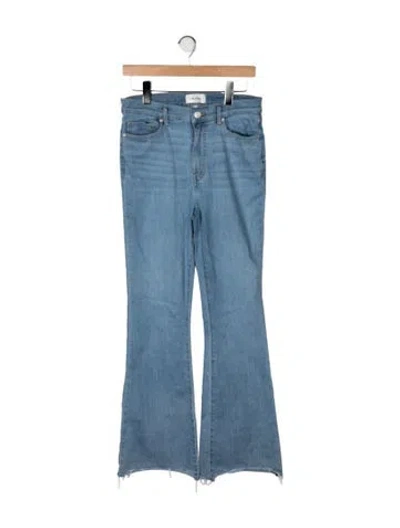 Pre-owned Frame Flared Pants In Blue