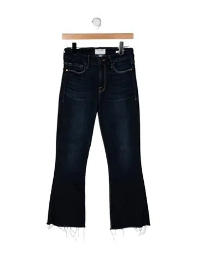 Pre-owned Frame Flared Pants In Blue