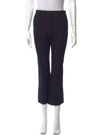 Pre-owned Frame Flared Pants In Blue