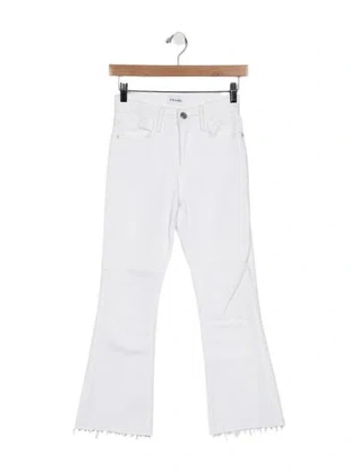 Pre-owned Frame Flared Pants In Blue