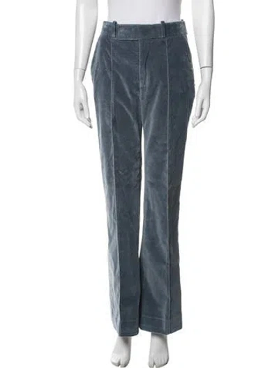 Pre-owned Frame Flared Pants In Blue