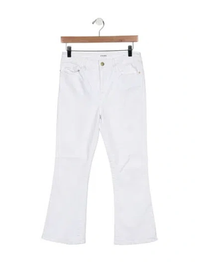 Pre-owned Frame Flared Pants In Blue