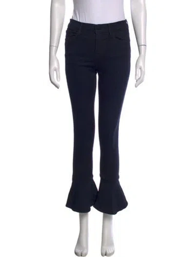 Pre-owned Frame Flared Pants In Blue