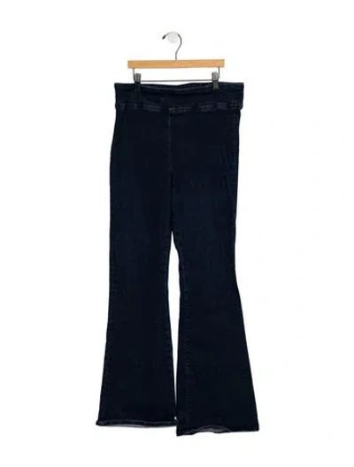 Pre-owned Frame Flared Pants In Blue