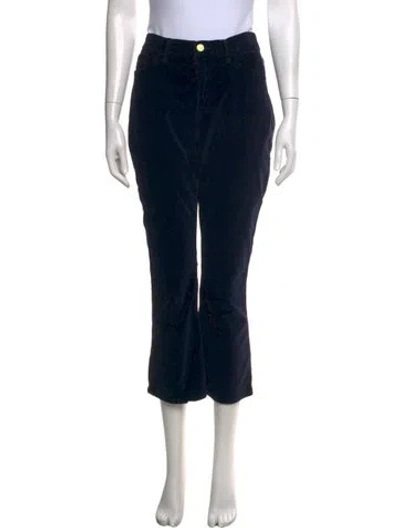 Pre-owned Frame Flared Pants In Blue